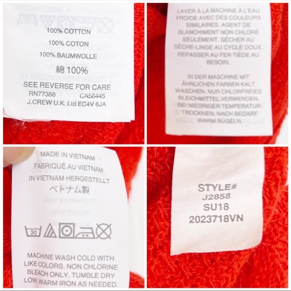 Madewell Texture & Thread Wrap-Tie Top orange XSmall - Picture 7 of 9